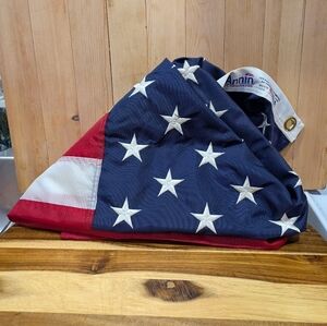 Annin Flag Makers Patriotic Red, White, and Blue Flag Decor 35x62